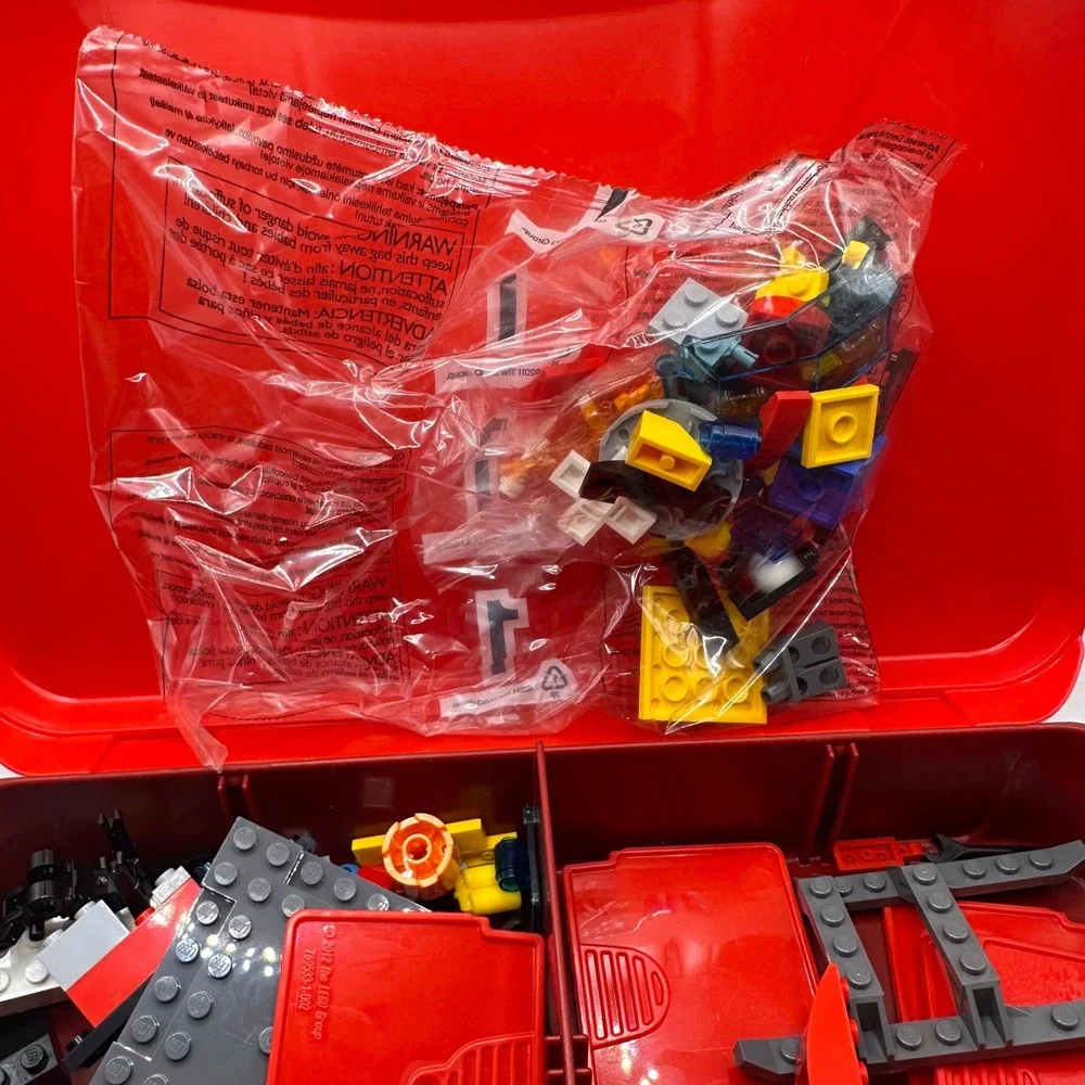 LEGO Juniors Fire Suitcase 10685 Building Set Red Carrying Case 113 Pcs 2015
